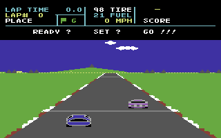 Richard Petty's Talladega screenshot 3 for Commodore 64